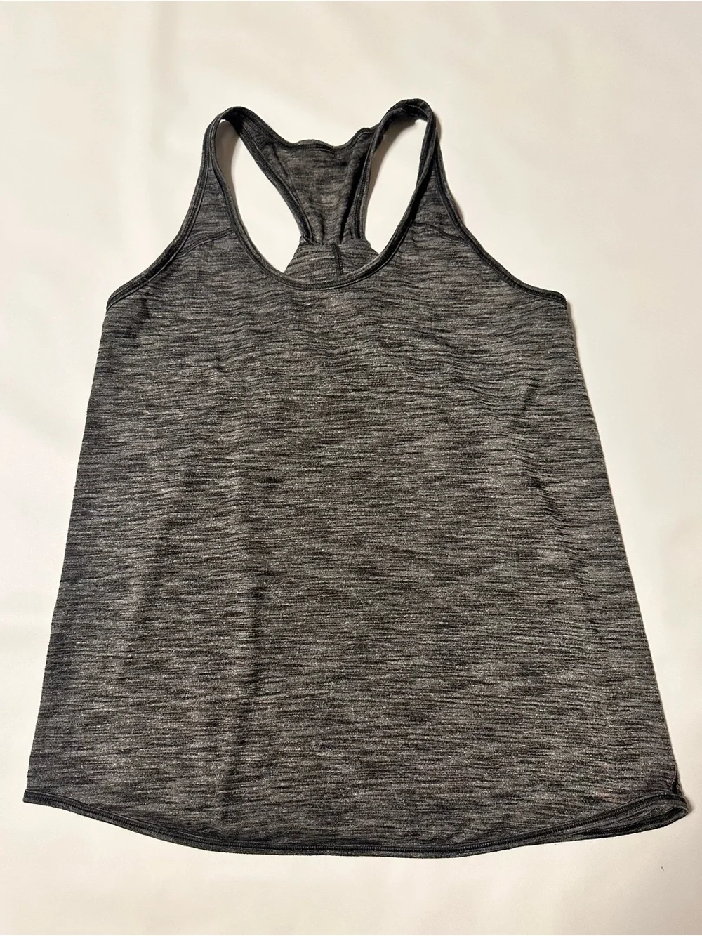 lululemon athletica Dark Heather Gray Cross-Back Tank Top